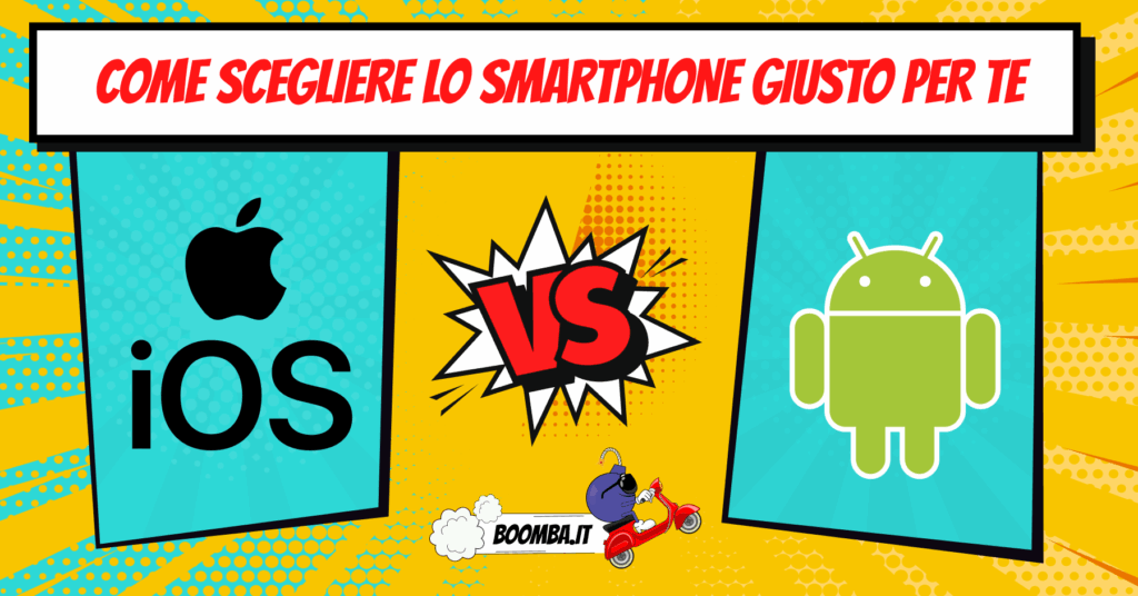 ios vs android, confronto fra simboli dei due sistemi operativi