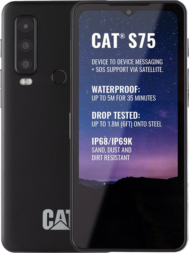 CAT CAT S75 128 GB + 6 GB Black EUROPA