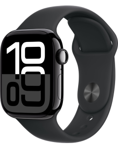 Apple Watch Series 10 GPS + CELLULAR 46mm Alluminio Jet Black - Cinturino Sport Nero M/L - EUROPA