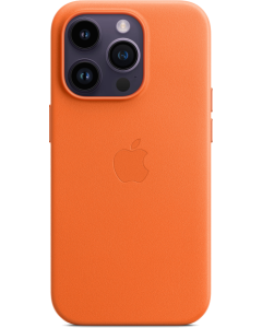 Apple Custodia MagSafe in pelle per iPhone 14 Pro Arancione