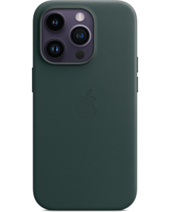 Apple Custodia MagSafe in pelle per iPhone 14 Pro Verde foresta