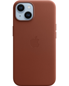 Apple Custodia MagSafe in pelle per iPhone 14 Terra d'ombra