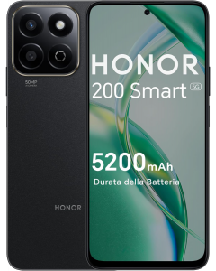 Honor 200 Smart 5G 256 GB 4 GB Black WINDTRE ITA