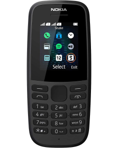 Nokia 105 Black Single Sim No Brand EU