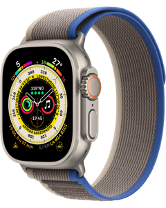 Apple Watch Ultra GPS + Cellular 49mm Titanium - Trail Loop Blu/Grigio - Taglia Medium - No Brand ITA
