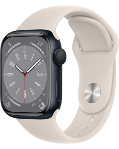 Apple Watch Series 8 GPS 41mm Alluminio Mezzanotte - Cinturino Sport Galassia - No Brand ITA