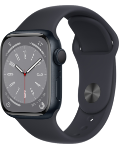 Apple Watch Series 8 GPS 41mm Alluminio Mezzanotte - Cinturino Sport Mezzanotte - No Brand ITA - MNP53TY/A