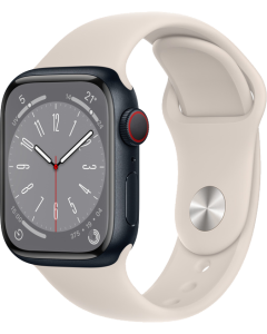 Apple Watch Series 8 GPS + CELLULAR 41mm Alluminio Mezzanotte - Cinturino Galassia - No Brand ITA