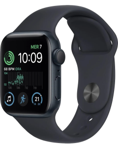 Apple Watch SE (2a generazione) GPS 44mm Alluminio Mezzanotte - Cinturino Sport Mezzanotte - No Brand EU