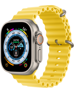 Apple Watch Ultra GPS + Cellular 49mm Titanium - Ocean Giallo - Taglia Small - No Brand ITA
