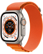 Apple Watch Ultra GPS + Cellular 49mm Titanium - Alpine Loop Arancione - Taglia Small - No Brand ITA