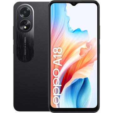 Oppo A18 128 GB + 4 GB Black EUROPA