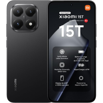 Xiaomi 15T 256 GB + 12 GB Black EUROPA 