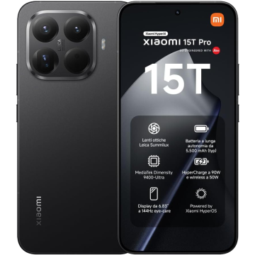 Xiaomi 15T Pro 256 GB + 12 GB Black EUROPA 