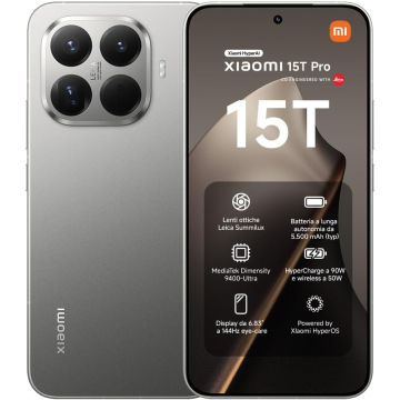 Xiaomi 15T Pro 512 GB + 12 GB Titanium Gray EUROPA 
