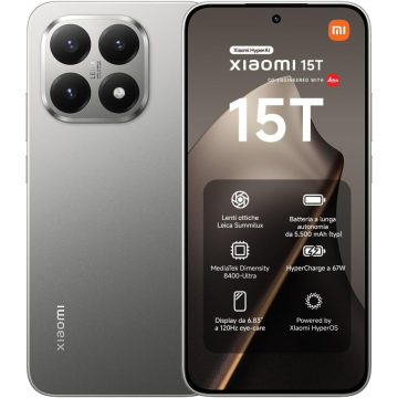 Xiaomi 15T 256 GB + 12 GB Titanium Gray EUROPA 