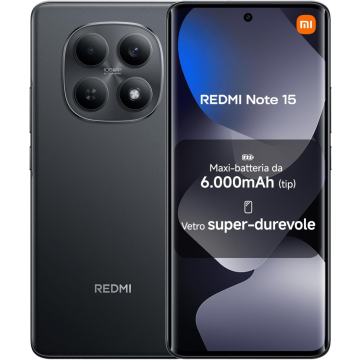 Xiaomi Redmi Note 15 4G 128 GB + 6 GB Black EUROPA 