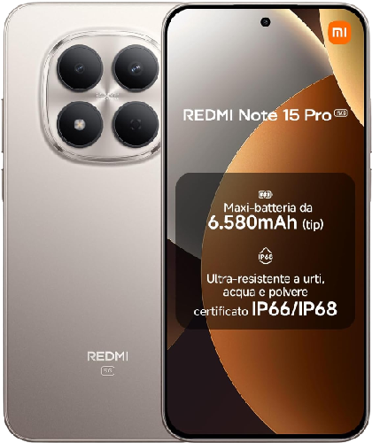 Xiaomi Xiaomi Redmi Note 15 Pro 5G 256 GB + 8 GB titanium TIM Italia