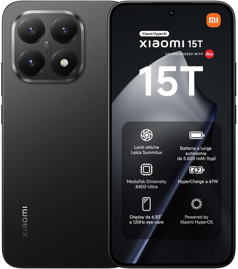 Xiaomi Xiaomi 15T 512 GB + 12 GB Black EUROPA