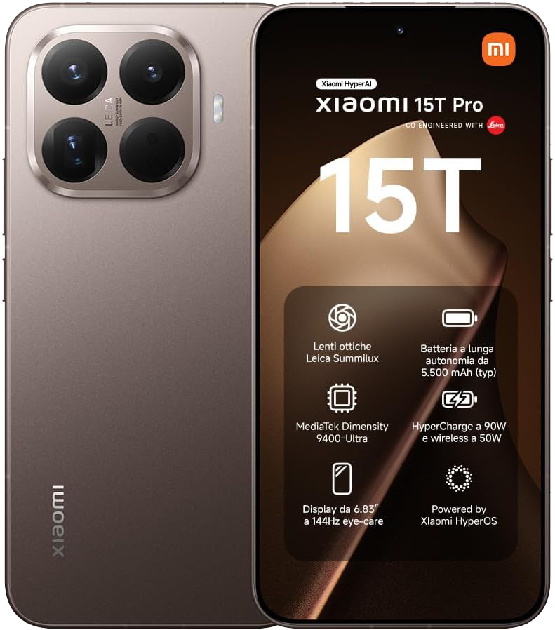 Xiaomi Xiaomi 15T Pro 512 GB + 12 GB Moka Gold EUROPA