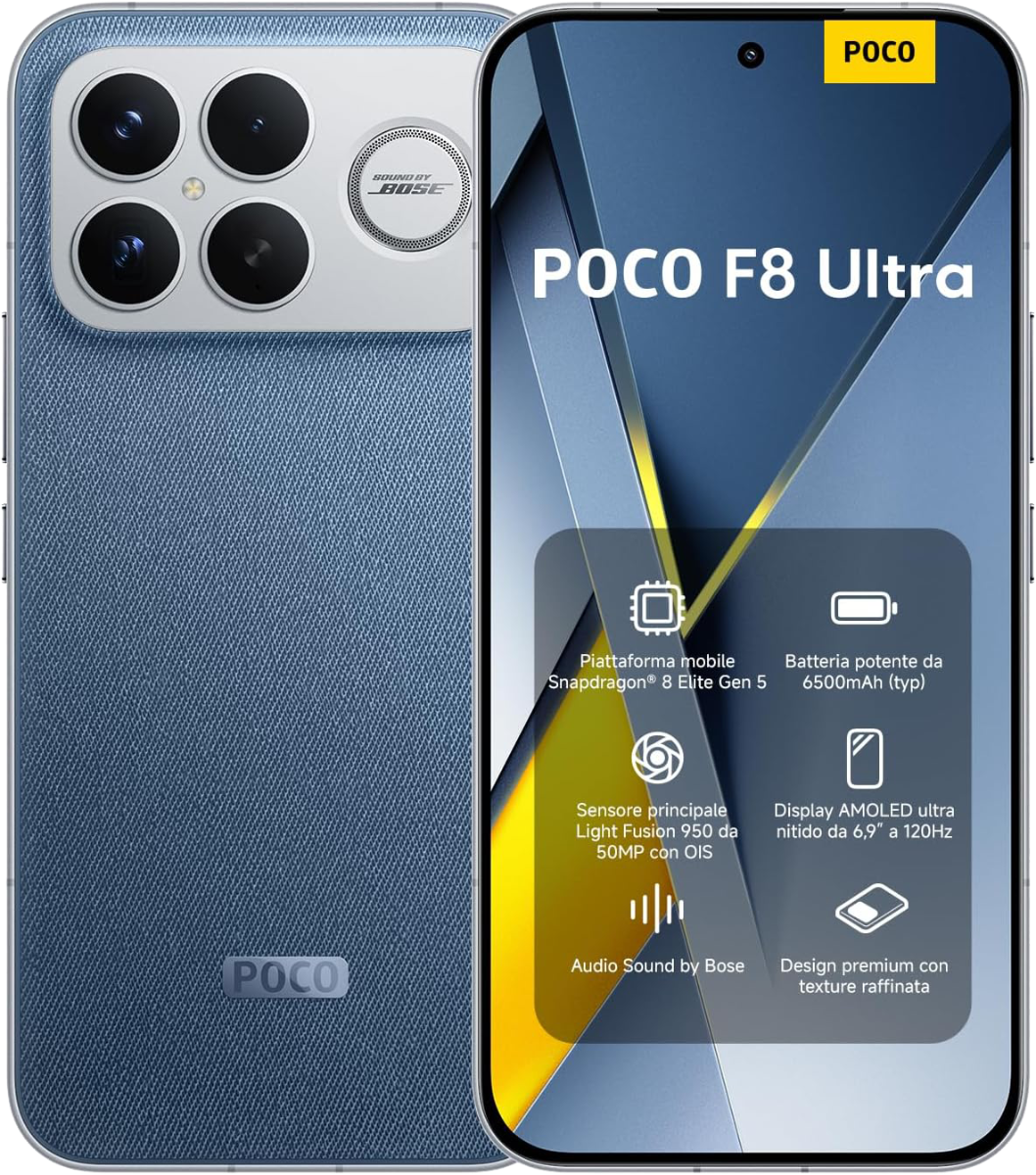 Xiaomi Xiaomi Poco F8 Ultra 5G 512 GB + 16 GB Denim blue EUROPA