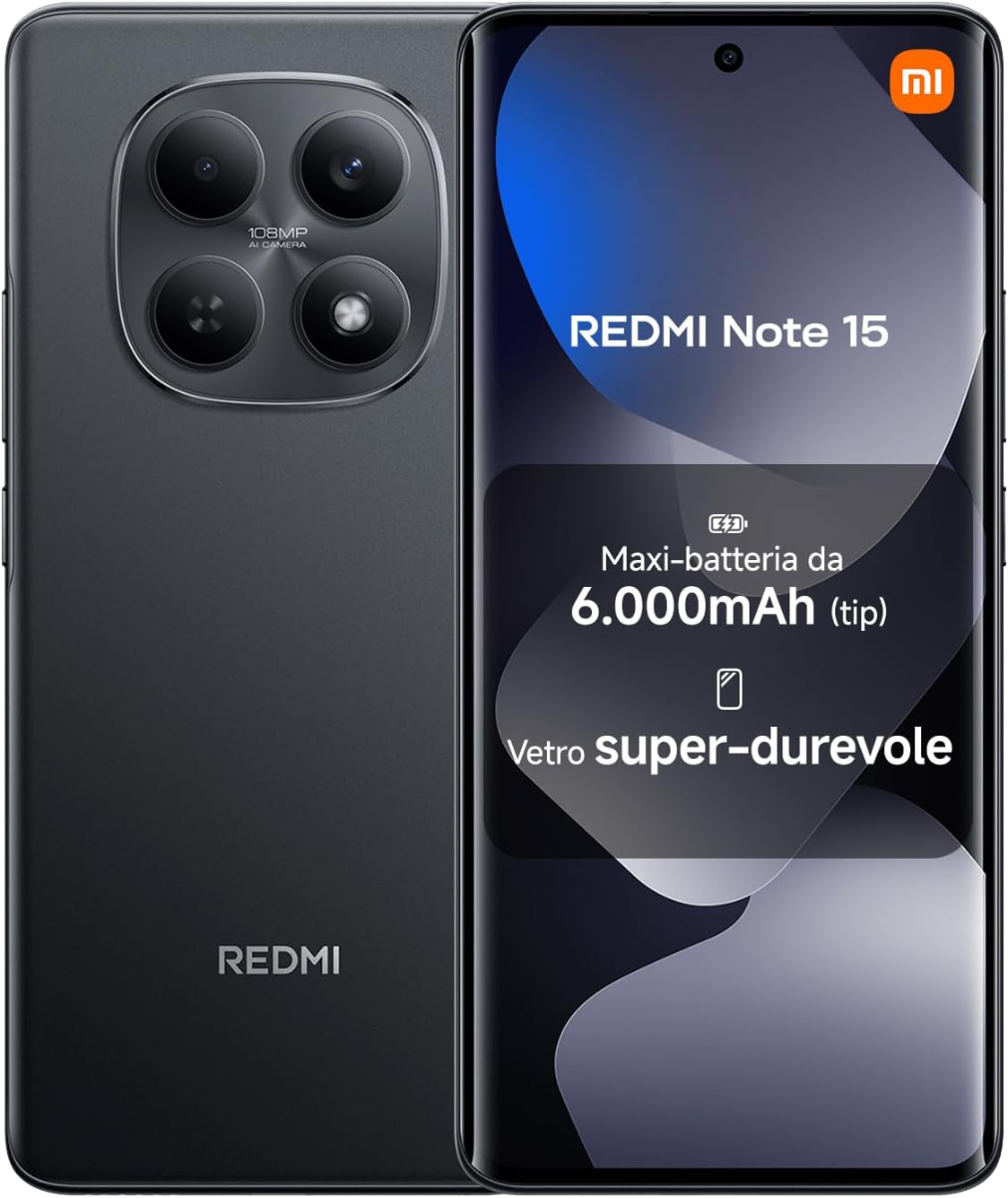 Xiaomi Xiaomi Redmi Note 15 4G 256 GB + 8 GB Black EUROPA